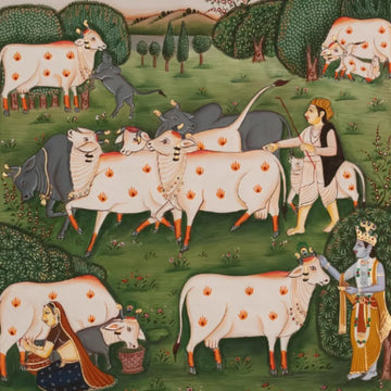 Krishna in the Pastoral Grove