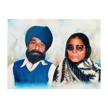 Portrait of Late Ajit Singh & Late Avtar Kaur